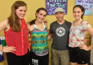 Students at the ARTistry Convention with tap instructor Jason Kalish.
